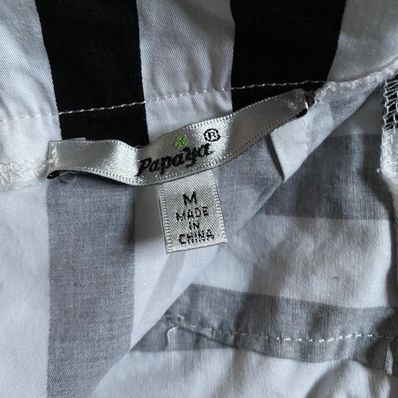 Papaya Black & White Striped Mini Skirt - Picture 4 of 4